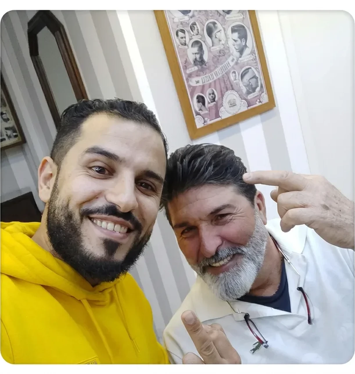 Taglio uomo con sfumatura curata eseguito al Barber Shop Anass